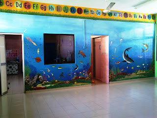 MURAL ART, ALAM LAUT, MARINE LIFE, UNDERWATER