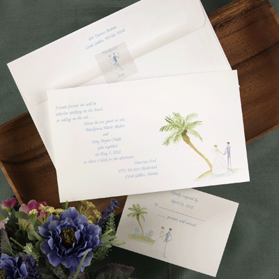 Tropical Hawaiian hibiscus theme blank printable beach invitation template