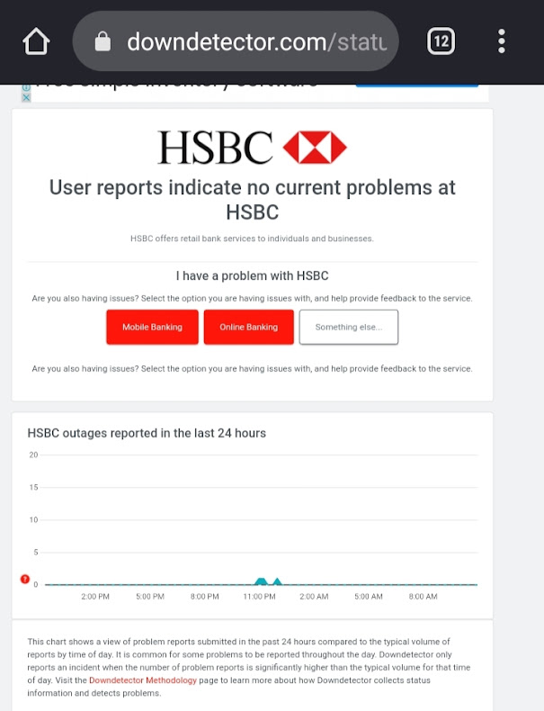 HSBC error code 103 how to fixed