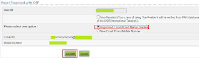 Income Tax India-Forgot Password