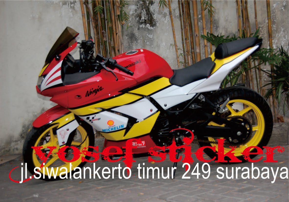 YOSEF CUTTING STICKER SURABAYA CUTTING STICKER NINJA 250 STICKER