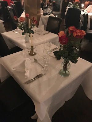 photo of the dinner table at the Masters Home restaurant in Munich
