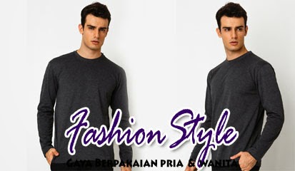 Model Baju Kaos Pria Lengan Panjang T-shirt Round Neck LS Basic by Atypical Basic