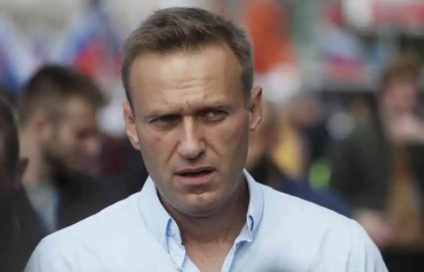 The arrival of the Russian dissident Navalny to the capital, Moscow