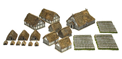 Saxon Village and Enclosure Set