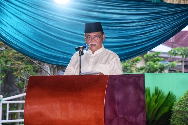 BUPATI HM ALI YUSUF SIREGAR BERSAFARI RAMADHAN DI MASJID AL IKHLAS DESA SUNGGAL KANAN