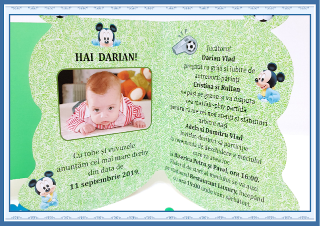 invitatii botez Mickey Mouse