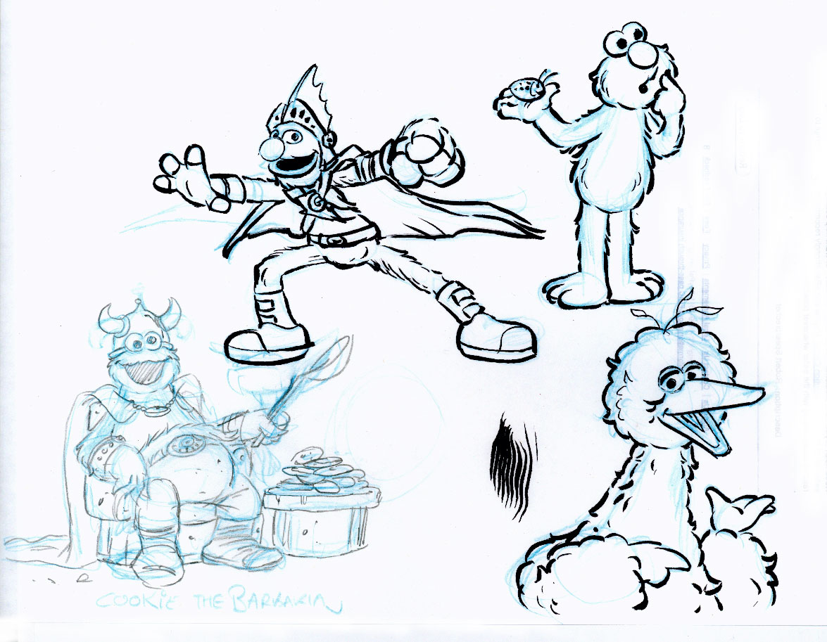 Uncle Ernie's Creature Ink: Sesame Street Sketch
