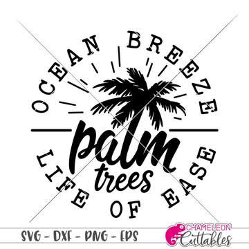 Download Free Silhouette Design Ocean Breeze Palm Trees Life Of Ease Silhouette School