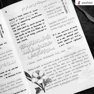 Ewafebri's Quranic Journal layout