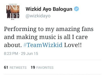 Wizkid joins African artists refusing to go to BET Awards!