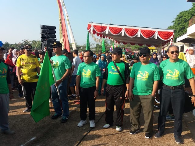 DANRAMIL HADIRI GERAK JALAN HUT BMT SAKINAH MOJOLABAN