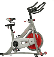 Sunny Health & Fitness Pro II SF-B1995 Indoor Cycle Spin Bike, features reviewed, with 40 lbs flywheel, belt drive and dual felt brake pad system