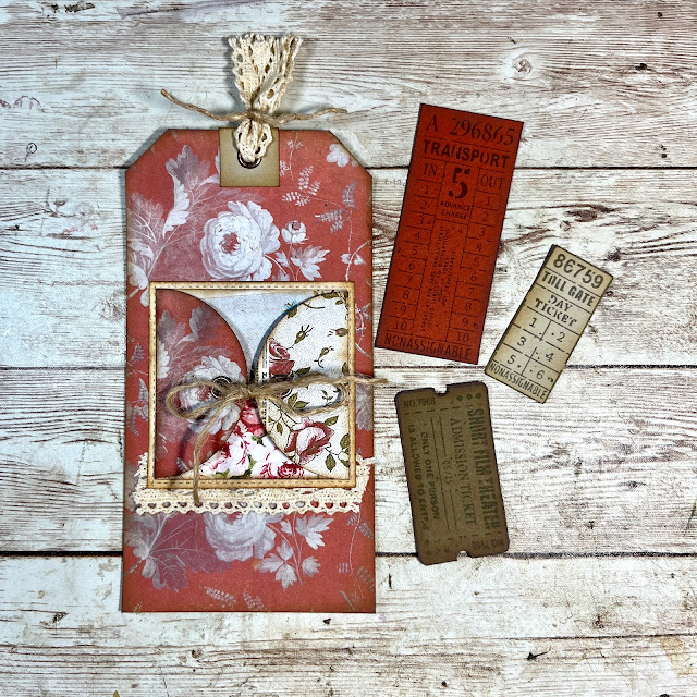 Vintage Tag With Pocket & Hidden Journaling Spot Inspired By BRebornArt&Healing