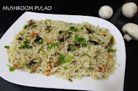 mushroom pulao rice