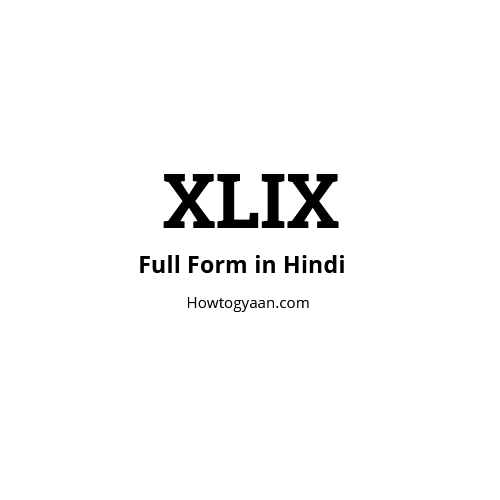 XLIX Full Form in Hindi