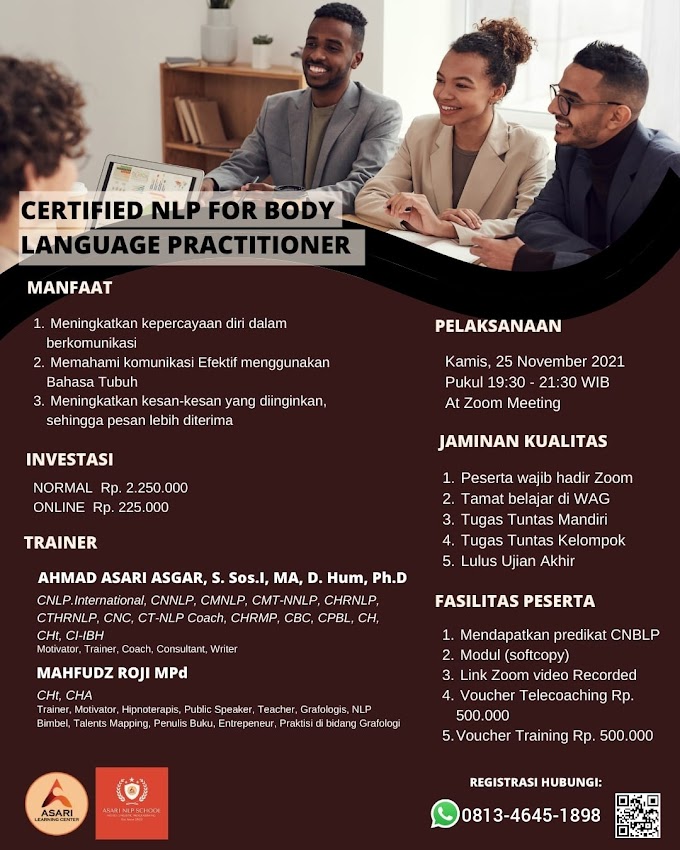 Certified NLP For Body Language Practitioner 