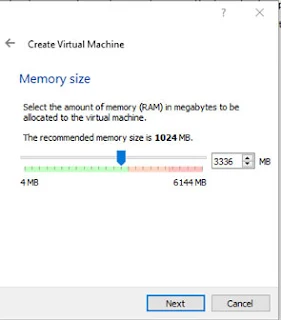 Select RAM for Virtual Machine