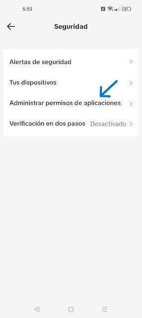 Administrar permisos de aplicaciones en TikTok