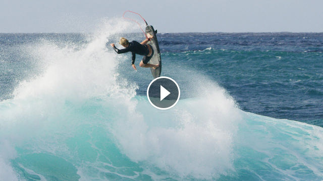 Flying without Foils John John tests new shortboard surfing at home