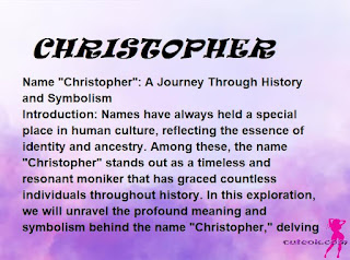 meaning of the name "CHRISTOPHER"
