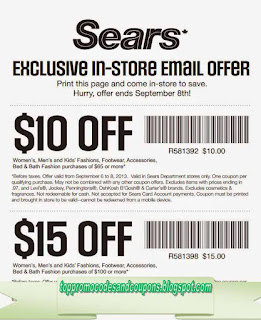 Free Printable Sears Coupons