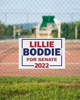 Lillie Boddie For Senate Yard Sign