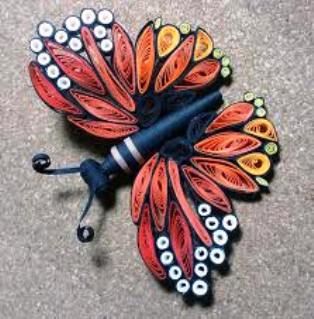 beautiful quilled butterflies