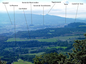 El sud de la Plana des de la Creu de la Miranda El sud de la Plana des de la Creu de la Miranda