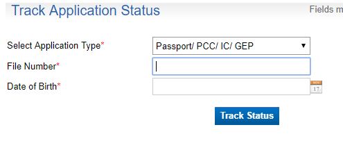 track passport application status