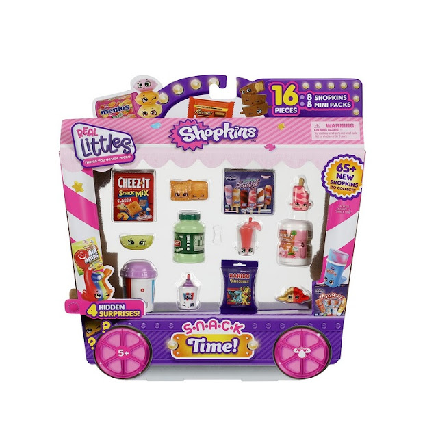 Pack de seize figurines de Shopkins saison 10 Real Littles coffret snack time.