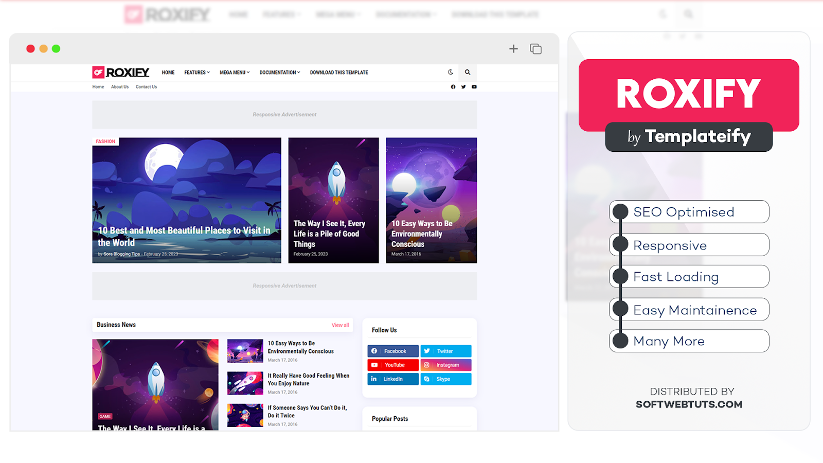 Roxify Blogger Template