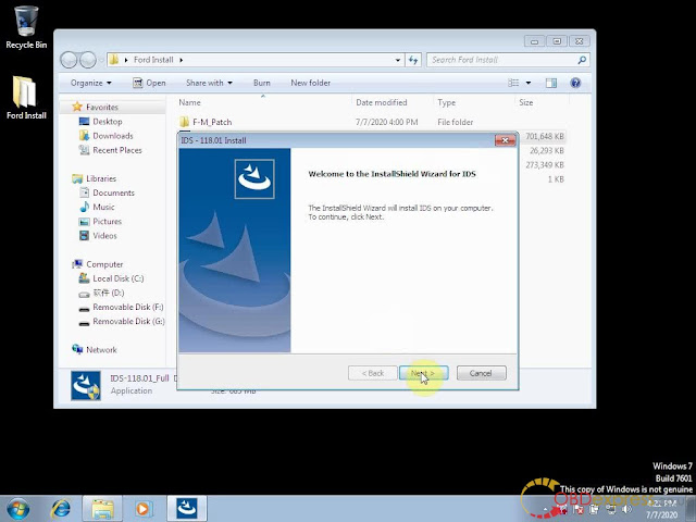 How to install Ford IDS 118.01 win7/8/10 32/64bit 4