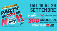 Logo Bennet ''Grande concorso Party con Noi! 2019'' vinci 200 Crociere e 21000 gratta e vinci!