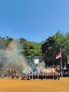 Semarak Upacara Hari Pramuka di Lapangan Tarumanagara Kecamatan Sukanagara