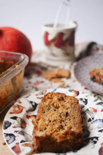 cake d'automne potimarron noix pommes