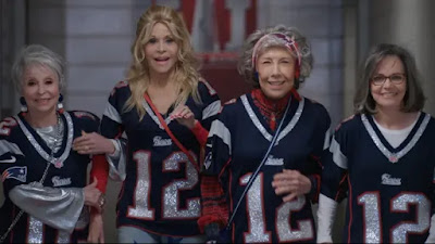 Today, This Thursday Morning Hot Off The Press: It's One Wild Trip! Watch The New Film Trailer For #80ForBrady Starring Lily Tomlin, Jane Fonda, Rita Moreno, Sally Field, & Tom Brady ( Out February 3.)