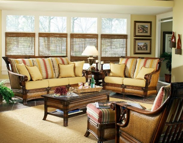 Wicker Living Room Furniture Sets