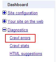 Broken Links Google Webmaster Crawl