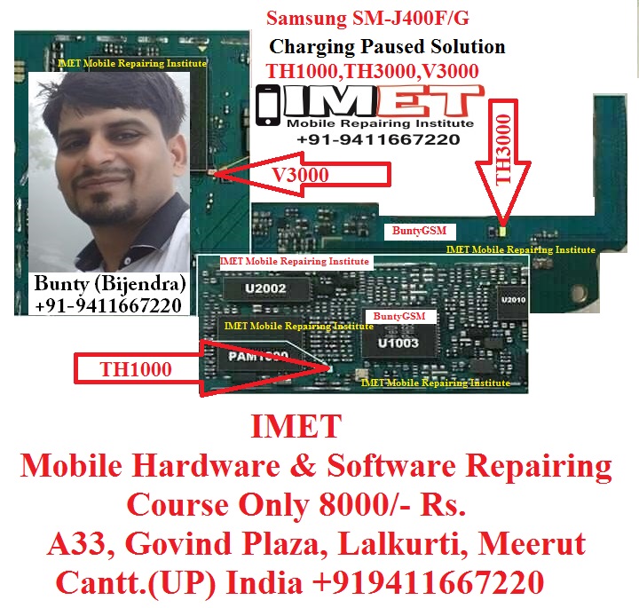 Samsung J400f Charging Paused Problem Battery Temperature Solution Imet Mobile Repairing Institute Imet Mobile Repairing Course