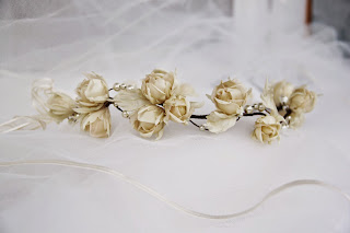 floral wedding crown