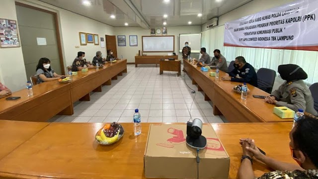 Mantapkan Komunikasi Publik, Kabid Humas Polda Lampung Kunjungi PT. JAPFA COMFEED INDONESIA