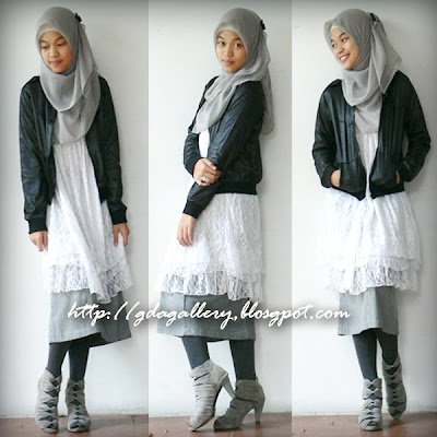 Muslimah Fashion Bandung on Again And Agaiiinnn   My Mother Inlaw Bought Me A Black Leather Jacket