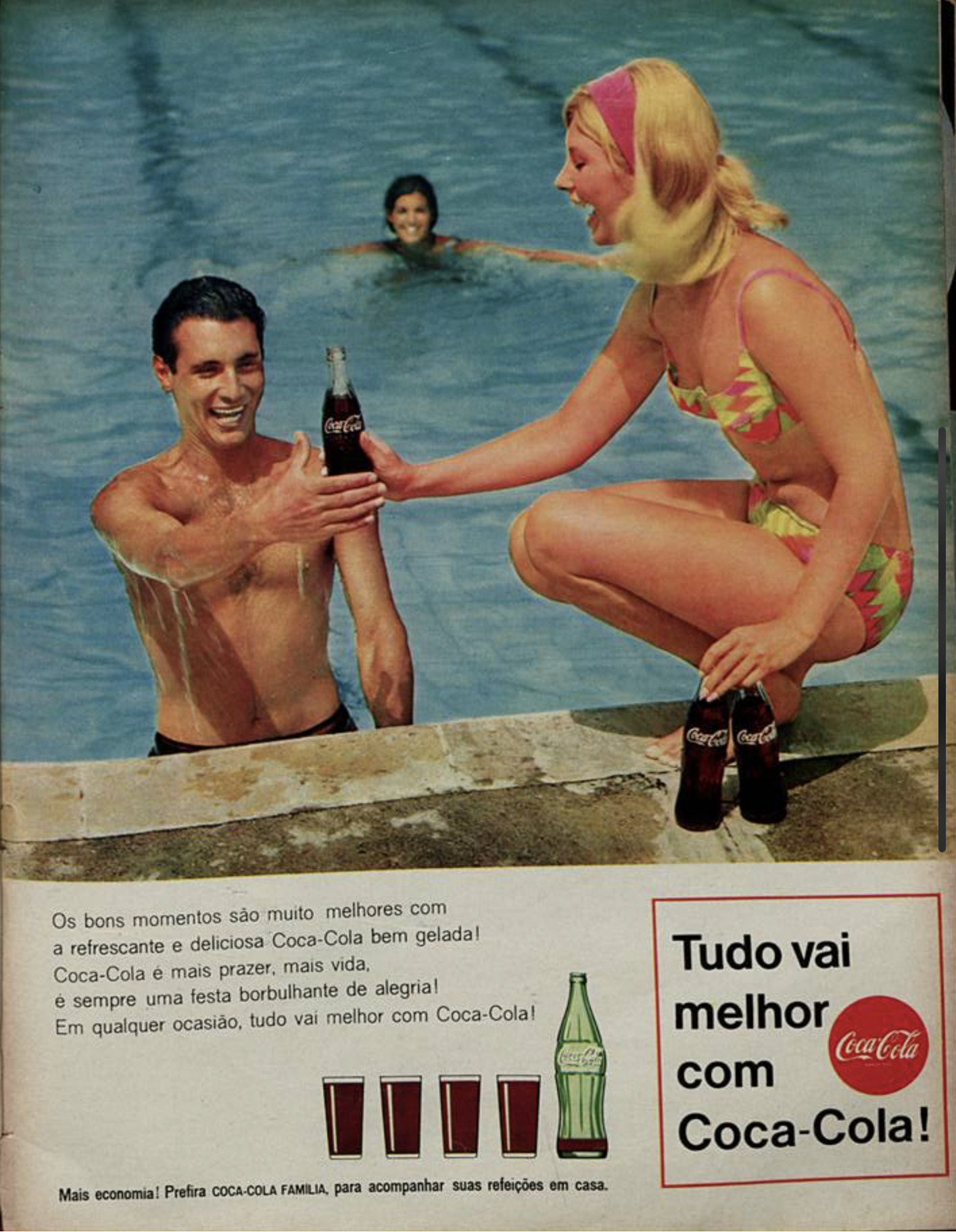 Propaganda antiga da Coca-Cola veiculada em 1968