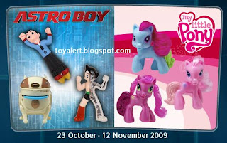 McDonalds USA Astro Boy and My Little Pony Toy Promotion 2009