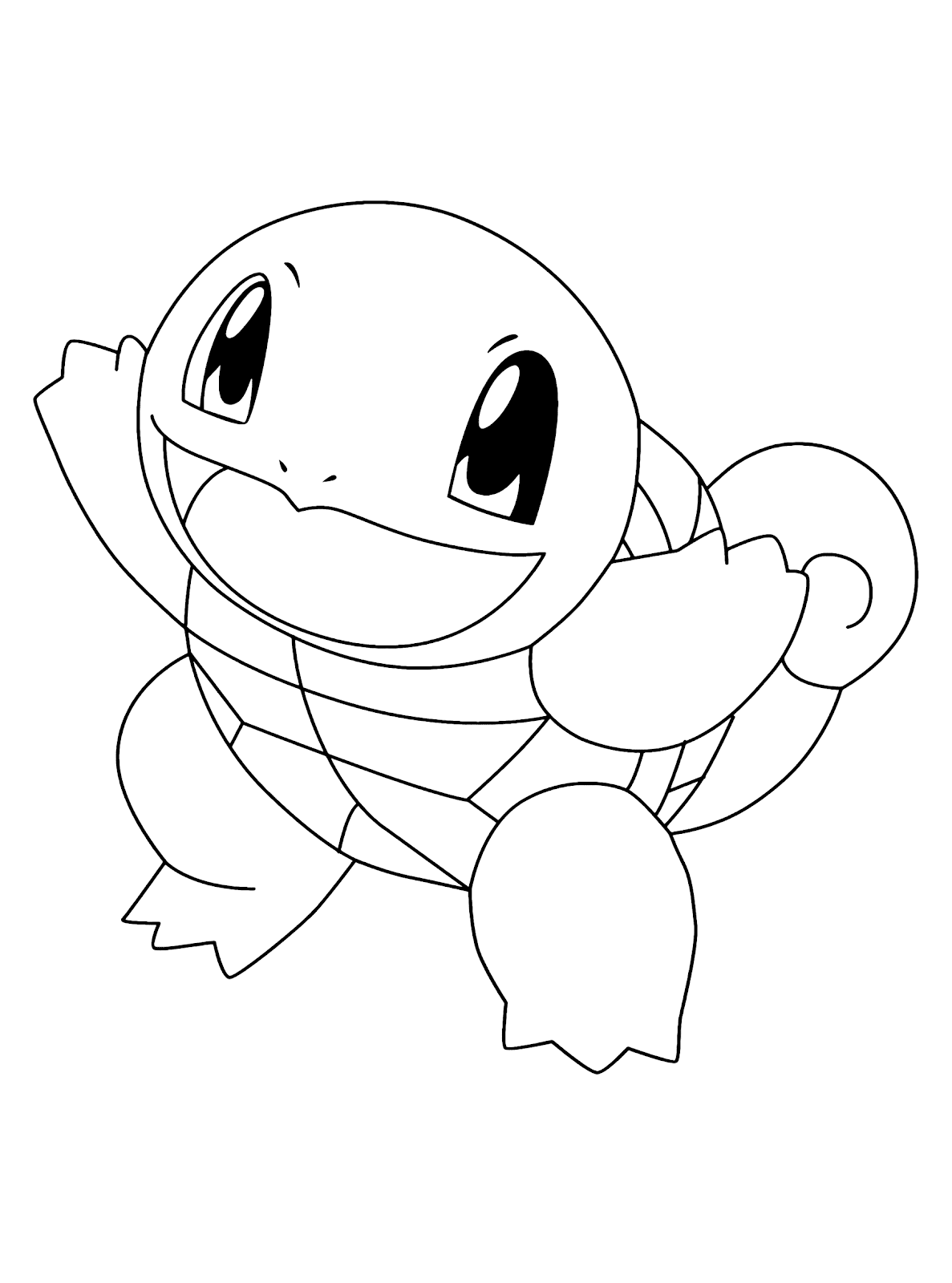 Pokemon Squirtle Coloring 4