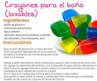 Crayones para el baño