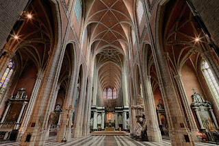 Interior da  St Baafskathedraal em Ghen Bélgica