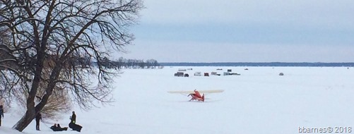 Plane on Lake Bemidji 02242018