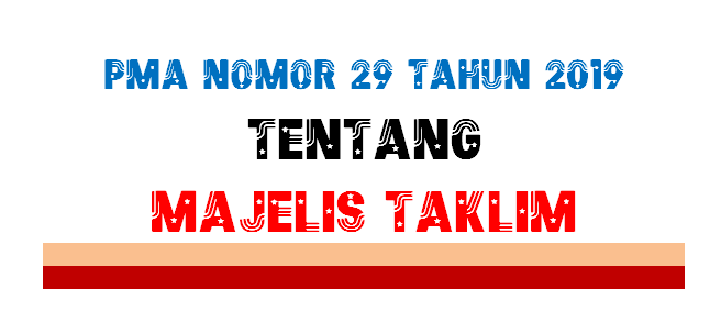 PMA Nomor 29 Tahun 2019